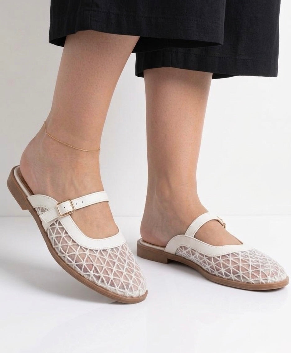 Anessa mesh mules